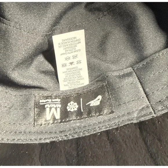 Nike Apex Bucket Hat Black Faux Fur Plush Logo Streetwear Winter DV5463-010 M/L - Picture 5 of 5